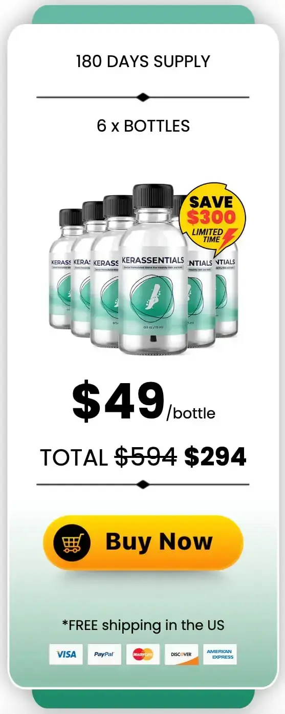 Kerassentials 6 bottle pricing